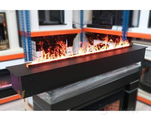 3D электроочаг Real Flame Line-S 150 3D Matte Black в Самаре
